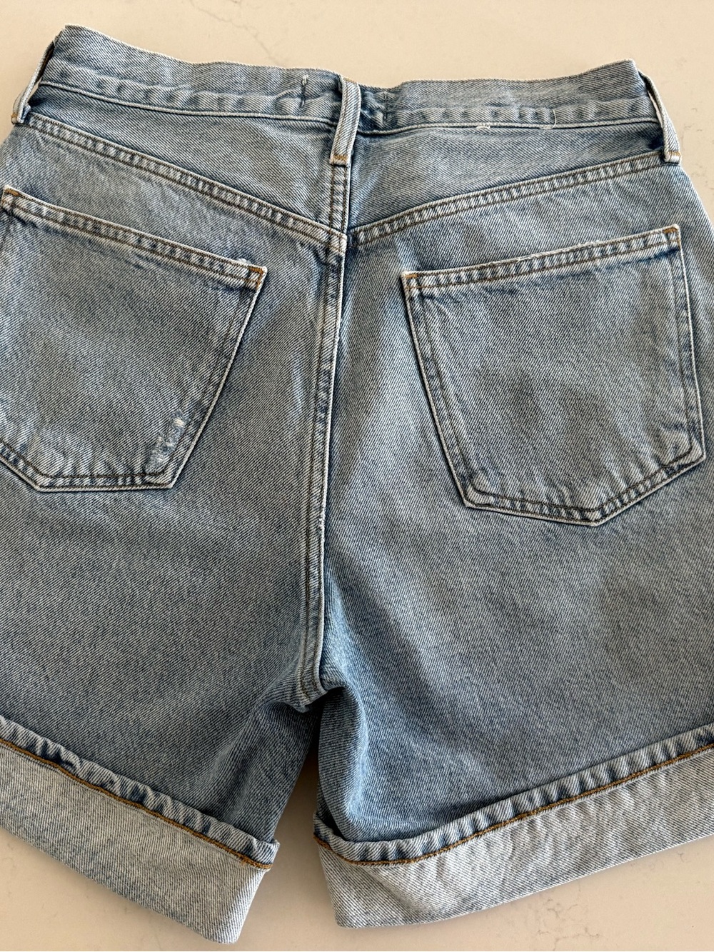 AGOLDE Dame high-rise denim shorts - Picture 3 of 5